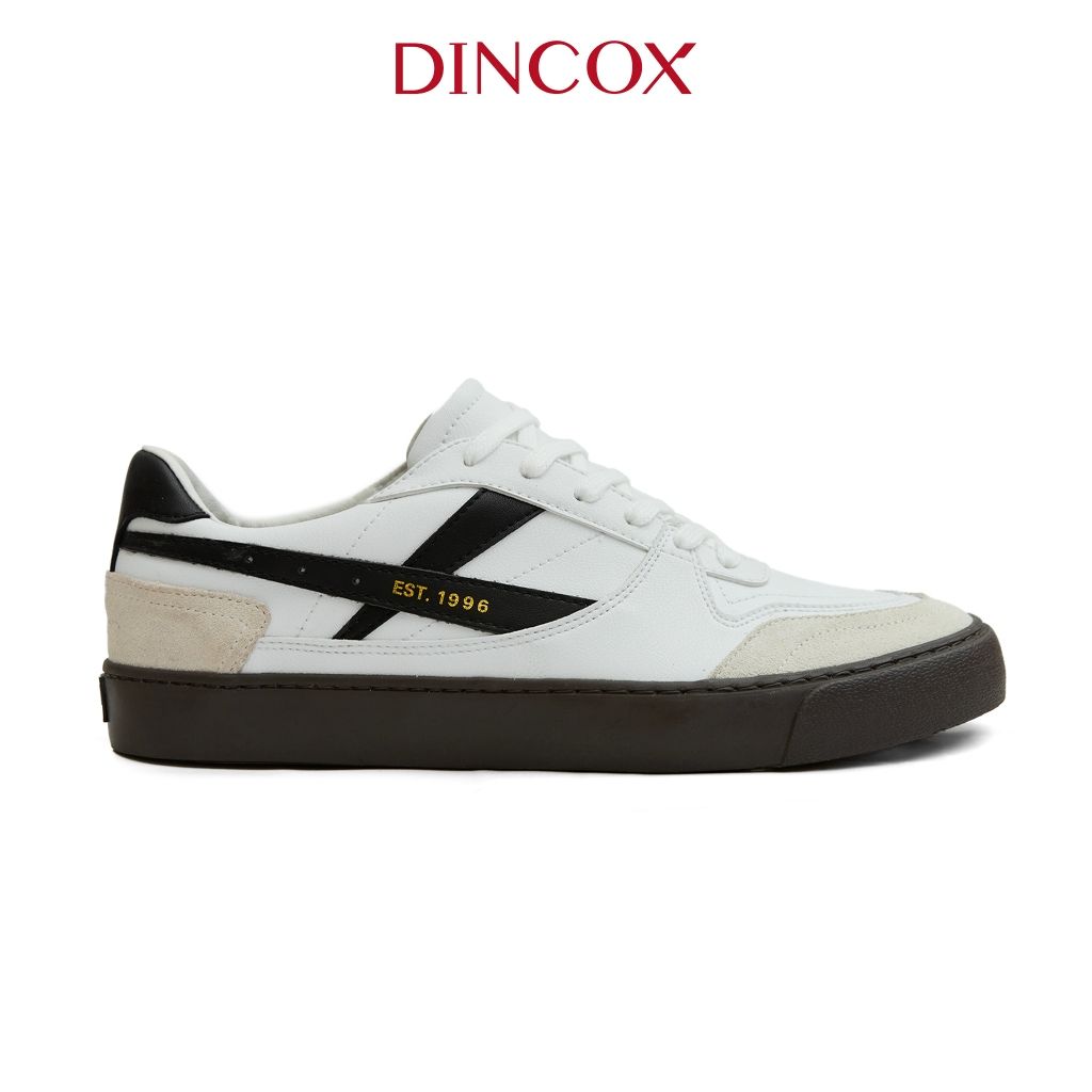 New Arrivals | Giày Da Sneaker Nam Nữ DC39 Oreo Dincox Shoes Đế Bằng - Microfiber Leather