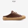 Giày Sục Đạp Gót Mules Vải Sneaker Unisex E10 CHOCO MILK DINCOXT ăng Chiều Cao 4cm