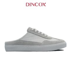 Giày Sục Đạp Gót Mules Sneaker Unisex DINCOX DC37 Lazy Mule Off/White Chất Liệu Da